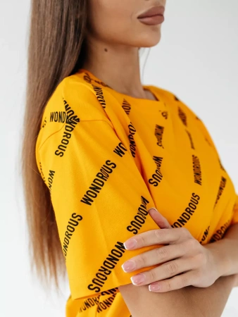 Футболка оверсайз с принтом большого размера