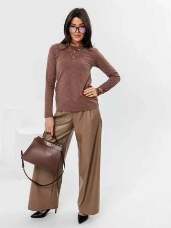 Лонгслив женский облегающий одежда с принтом дк571