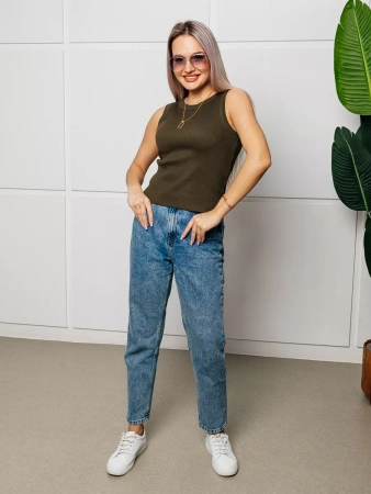 Топ под пиджак в рубчик спортивная майка МК558