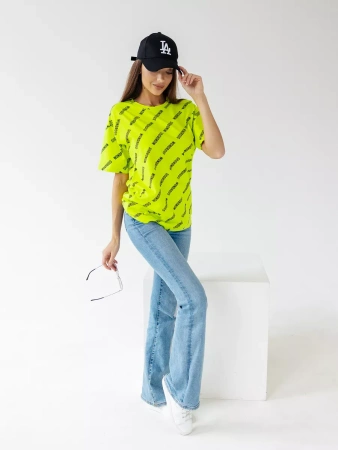 Футболка оверсайз с принтом большого размера