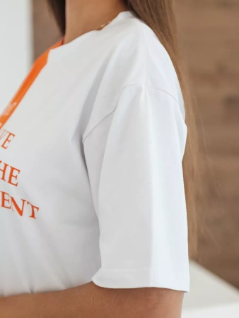 Футболка с принтом оверсайз больших размеров ФК531