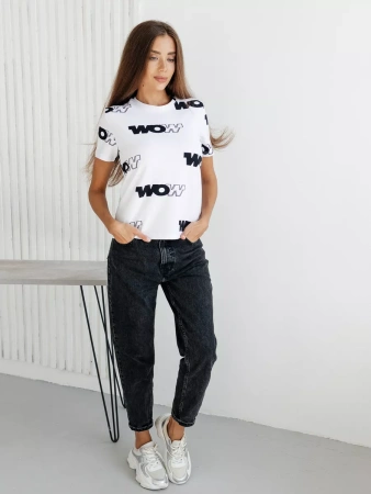 Футболка с принтом больших размеров новогодняя ФК561