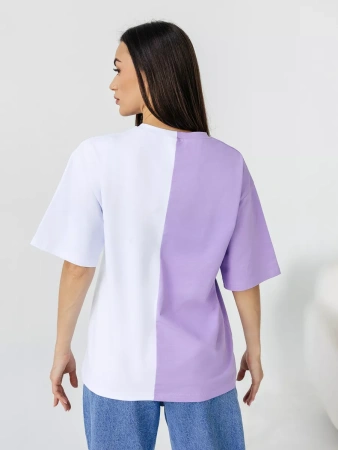 Футболка с принтом оверсайз больших размеров летняя