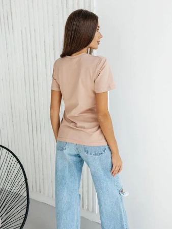 Футболка хлопок с принтом летняя больших размеров