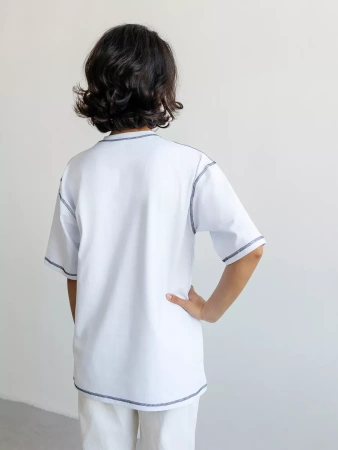 Футболка летняя оверсайз с принтом большие размеры