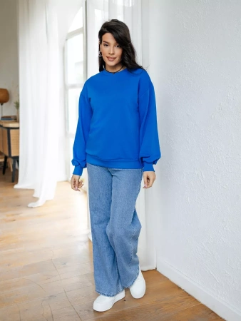 Свитшот женский оверсайз больших размеров ДФ545