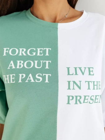 Футболка с принтом оверсайз больших размеров ФК531