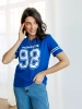 Футболка с принтом цифры больших размеров