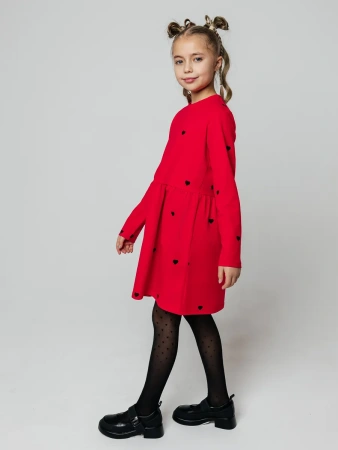 Платье для девочки с длинным рукавом яркое нарядное