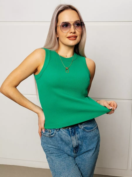 Топ под пиджак в рубчик спортивная майка МК558