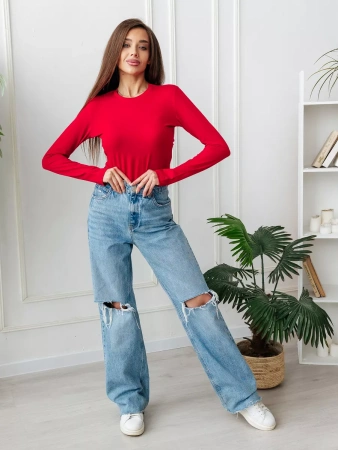 Лонгслив женский облегающий дк540