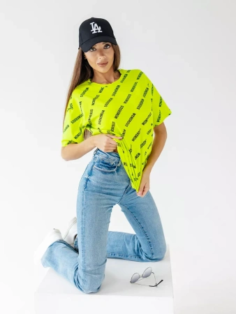 Футболка оверсайз с принтом большого размера