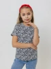 Футболка для девочки с принтом хлопок летняя пляжная