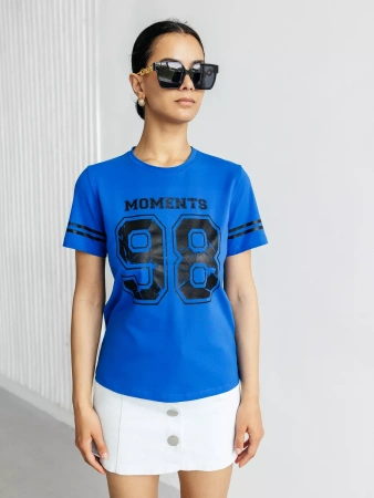 Футболка хлопок с принтом летняя больших размеров