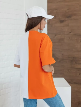 Футболка с принтом оверсайз больших размеров