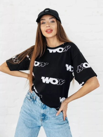 Футболка оверсайз с принтом большого размера