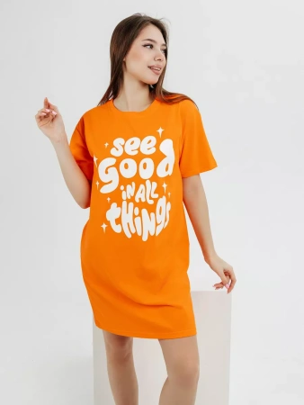 Ночная сорочка женская ночнушка хлопковая туника