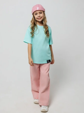 Футболка для девочки с принтом хлопок летняя пляжная