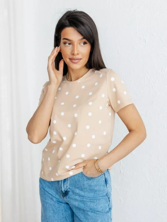 Футболка с принтом хлопок больших размеров новогодняя ФК561