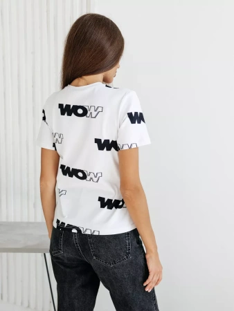 Футболка с принтом больших размеров новогодняя ФК561