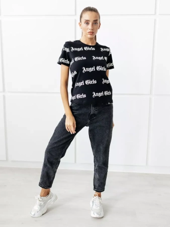 Футболка женская с принтом больших размеров ФК561