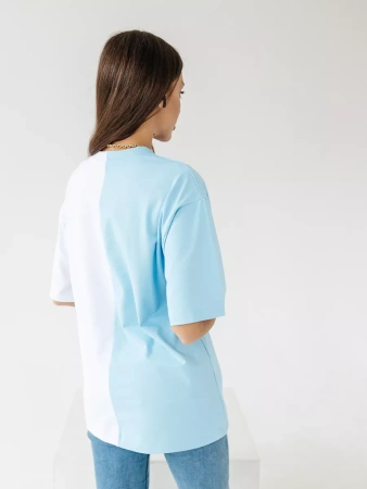 Футболка с принтом оверсайз больших размеров