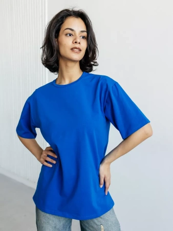 Футболка с принтом оверсайз летняя больших размеров PARIS