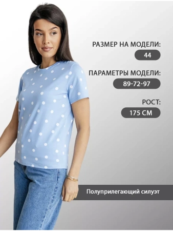 Футболка с принтом хлопок больших размеров новогодняя ФК561