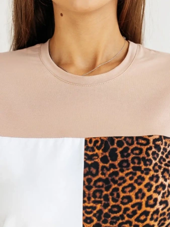 Футболка хлопок с принтом летняя больших размеров