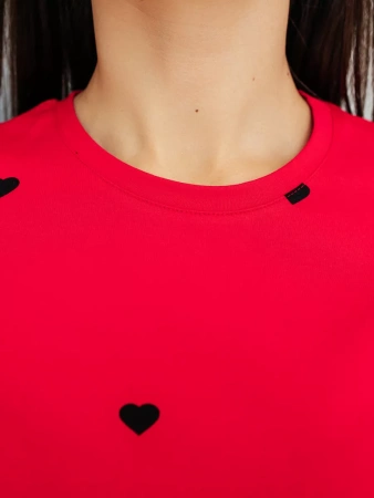 Футболка женская с принтом хлопок больших размеров ФК561