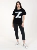Футболка женская оверсайз с принтом Z