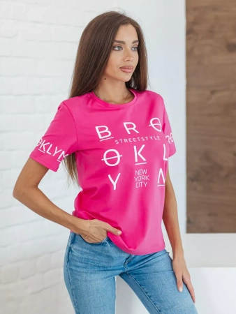 Футболка хлопок с принтом летняя больших размеров ФК562