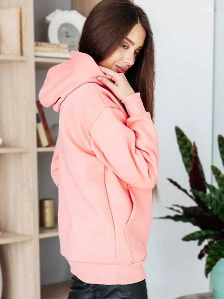 Однотонное худи с начесом