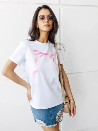 Футболка базовая хлопок с принтом больших размеров