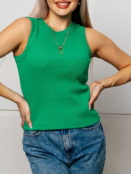 Топ под пиджак в рубчик спортивная майка МК558