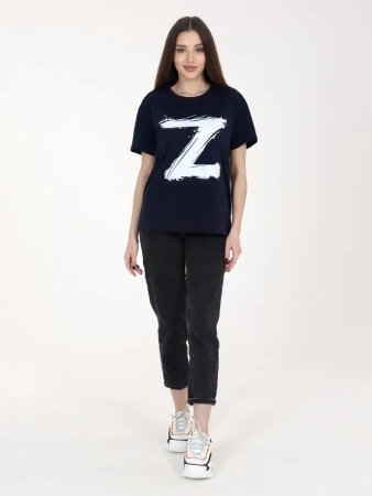 Футболка женская оверсайз с принтом Z