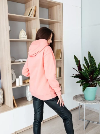 Однотонное худи с начесом