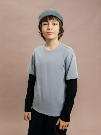 Лонгслив с двойным рукавом для подростка