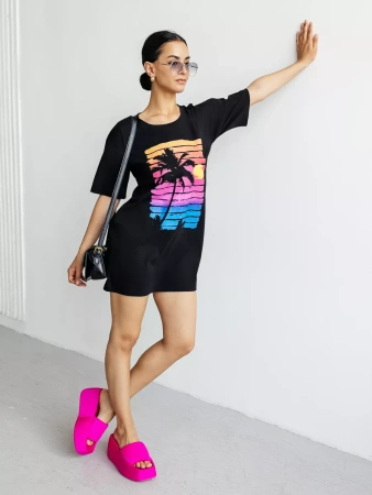 Туника платье домашнее повседневное больших размеров