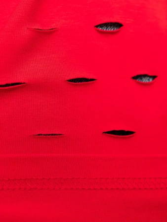 Футболка оверсайз большого размера с дырками