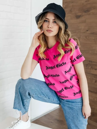 Футболка с принтом больших размеров новогодняя ФК561