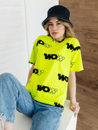 Футболка оверсайз с принтом большого размера