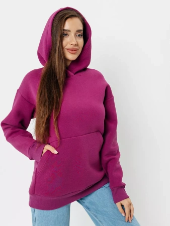 Однотонное худи с начесом