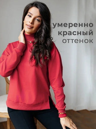 Свитер женский кофта оверсайз больших размеров