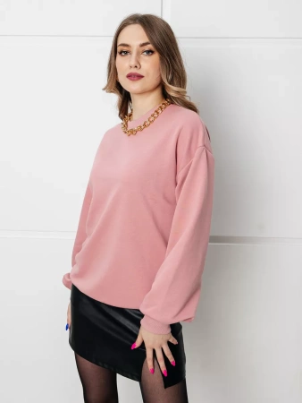 Свитшот женский оверсайз больших размеров ДФ545