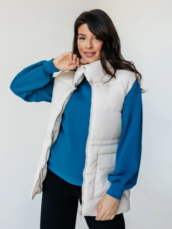 Свитшот женский оверсайз больших размеров ДФ545