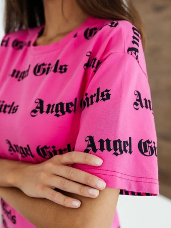 Футболка оверсайз с принтом большого размера