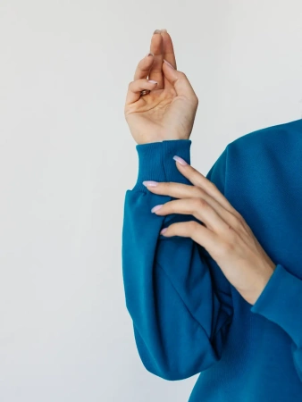 Свитшот женский оверсайз больших размеров ДФ545