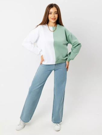 Свитшот женский толстовка больших размеров кофта ДФ581