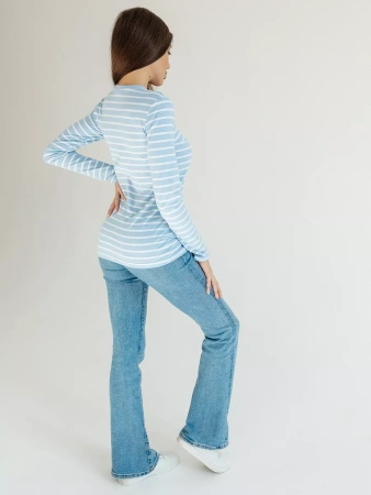 Лонгслив тельняшка большого размера джемпер